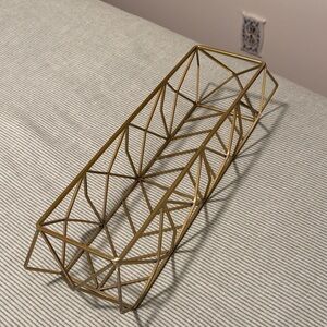 Potty Barn Kids Diaper Rack Geometric Gold Metal Tray